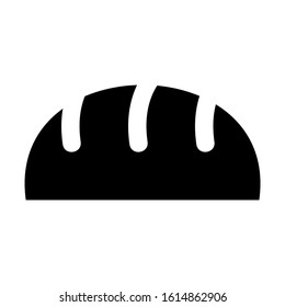 bread icon isolated sign symbol vector illustration - high quality black style vector icons
