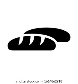 bread icon isolated sign symbol vector illustration - high quality black style vector icons
