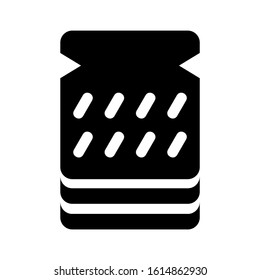 bread icon isolated sign symbol vector illustration - high quality black style vector icons
