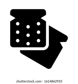 bread icon isolated sign symbol vector illustration - high quality black style vector icons
