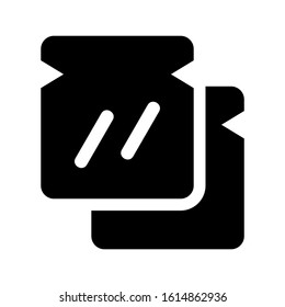 bread icon isolated sign symbol vector illustration - high quality black style vector icons
