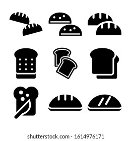 bread icon isolated sign symbol vector illustration - Collection of high quality black style vector icons
