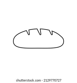 Bread icon in line style