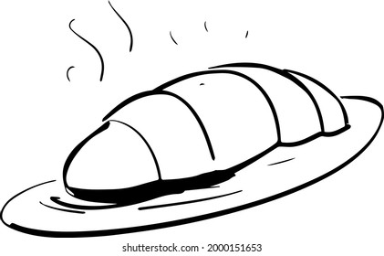 bread Icon Lineart Black White