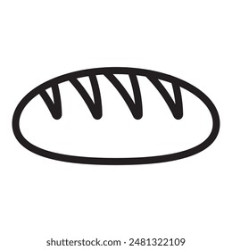 Bread icon, bread loaf icon.