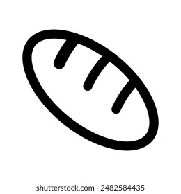 Bread icon, bread loaf icon.