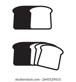 Bread icon. Bread loaf icon.