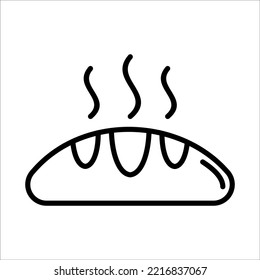 Bread Icon Logo Design Vector Template Illustration Sign And Symbol