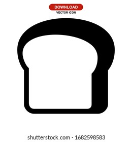 bread icon or logo isolated sign symbol vector illustration - high quality black style vector icons
