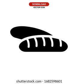 bread icon or logo isolated sign symbol vector illustration - high quality black style vector icons
