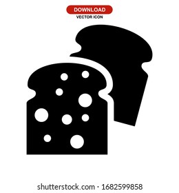 bread icon or logo isolated sign symbol vector illustration - high quality black style vector icons
