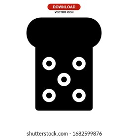 bread icon or logo isolated sign symbol vector illustration - high quality black style vector icons
