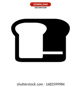 bread icon or logo isolated sign symbol vector illustration - high quality black style vector icons
