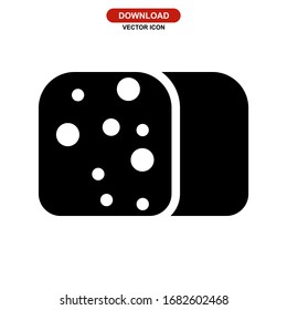 bread icon or logo isolated sign symbol vector illustration. high quality black style vector icons.
