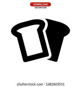 bread icon or logo isolated sign symbol vector illustration. high quality black style vector icons.

