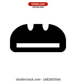 bread icon or logo isolated sign symbol vector illustration. high quality black style vector icons.

