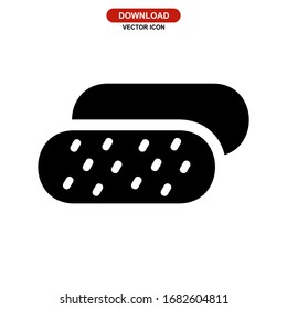 bread icon or logo isolated sign symbol vector illustration - high quality black style vector icons
