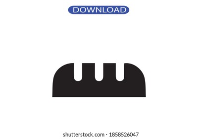 bread icon or logo isolated sign symbol vector illustration - high quality black style vector icons.