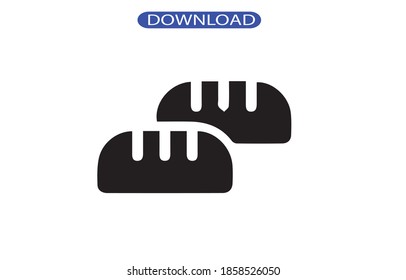 bread icon or logo isolated sign symbol vector illustration - high quality black style vector icons.