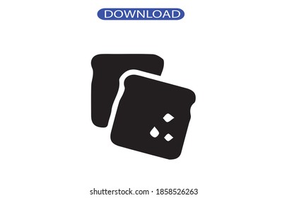 bread icon or logo isolated sign symbol vector illustration - high quality black style vector icons.