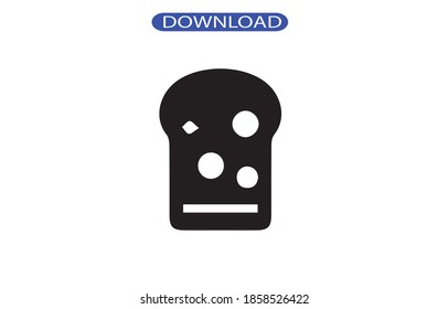 bread icon or logo isolated sign symbol vector illustration - high quality black style vector icons.