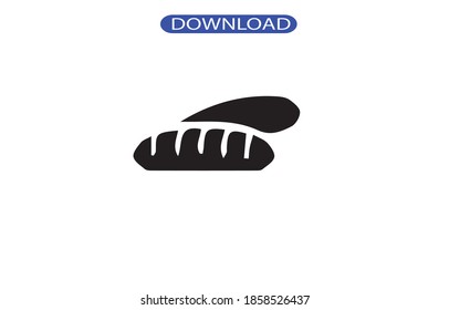 bread icon or logo isolated sign symbol vector illustration - high quality black style vector icons.