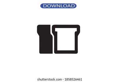 bread icon or logo isolated sign symbol vector illustration - high quality black style vector icons.