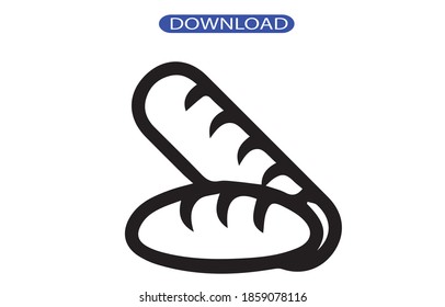 bread icon or logo isolated sign symbol vector illustration - high quality black style vector icons.