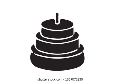 Icono de pan o logotipo símbolo de seña aislado ilustración vectorial - iconos vectoriales de estilo negro de alta calidad.