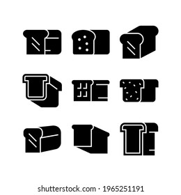 bread icon or logo isolated sign symbol vector illustration - Collection of high quality black style vector icons
