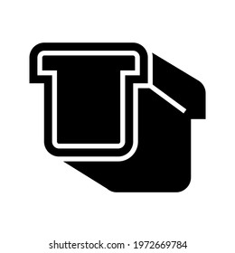 bread icon or logo isolated sign symbol vector illustration - high quality black style vector icons
