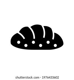 bread icon or logo isolated sign symbol vector illustration - high quality black style vector icons
