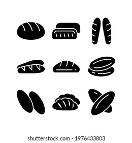 bread icon or logo isolated sign symbol vector illustration - Collection of high quality black style vector icons
