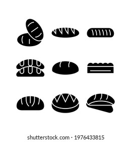 bread icon or logo isolated sign symbol vector illustration - Collection of high quality black style vector icons
