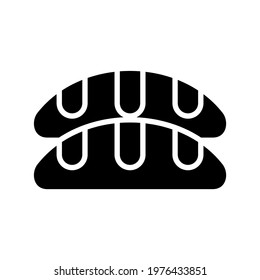 bread icon or logo isolated sign symbol vector illustration - high quality black style vector icons
