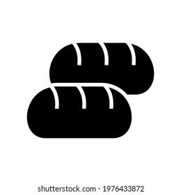 bread icon or logo isolated sign symbol vector illustration - high quality black style vector icons
