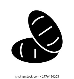 bread icon or logo isolated sign symbol vector illustration - high quality black style vector icons
