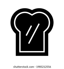 bread icon or logo isolated sign symbol vector illustration - high quality black style vector icons
