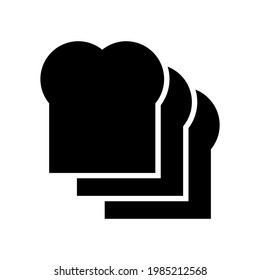 bread icon or logo isolated sign symbol vector illustration - high quality black style vector icons
