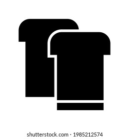 bread icon or logo isolated sign symbol vector illustration - high quality black style vector icons
