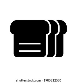 bread icon or logo isolated sign symbol vector illustration - high quality black style vector icons
