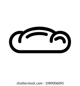 bread icon or logo isolated sign symbol vector illustration - high quality black style vector icons

