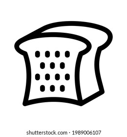 bread icon or logo isolated sign symbol vector illustration - high quality black style vector icons
