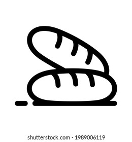 bread icon or logo isolated sign symbol vector illustration - high quality black style vector icons
