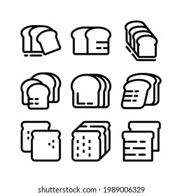 bread icon or logo isolated sign symbol vector illustration - Collection of high quality black style vector icons
