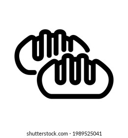 bread icon or logo isolated sign symbol vector illustration - high quality black style vector icons
