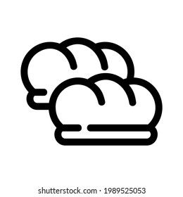bread icon or logo isolated sign symbol vector illustration - high quality black style vector icons

