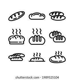 bread icon or logo isolated sign symbol vector illustration - Collection of high quality black style vector icons
