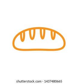 bread icon logo vector design template