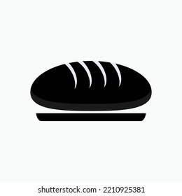 Bread Icon. Meal Symbol - Vector.